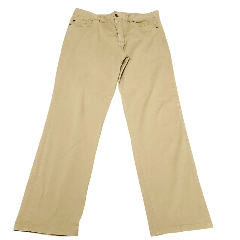 Johnnie O Chino Pants Size 35 Five Pocket Stretch JMPA1280 Casual Hemmed to a 30